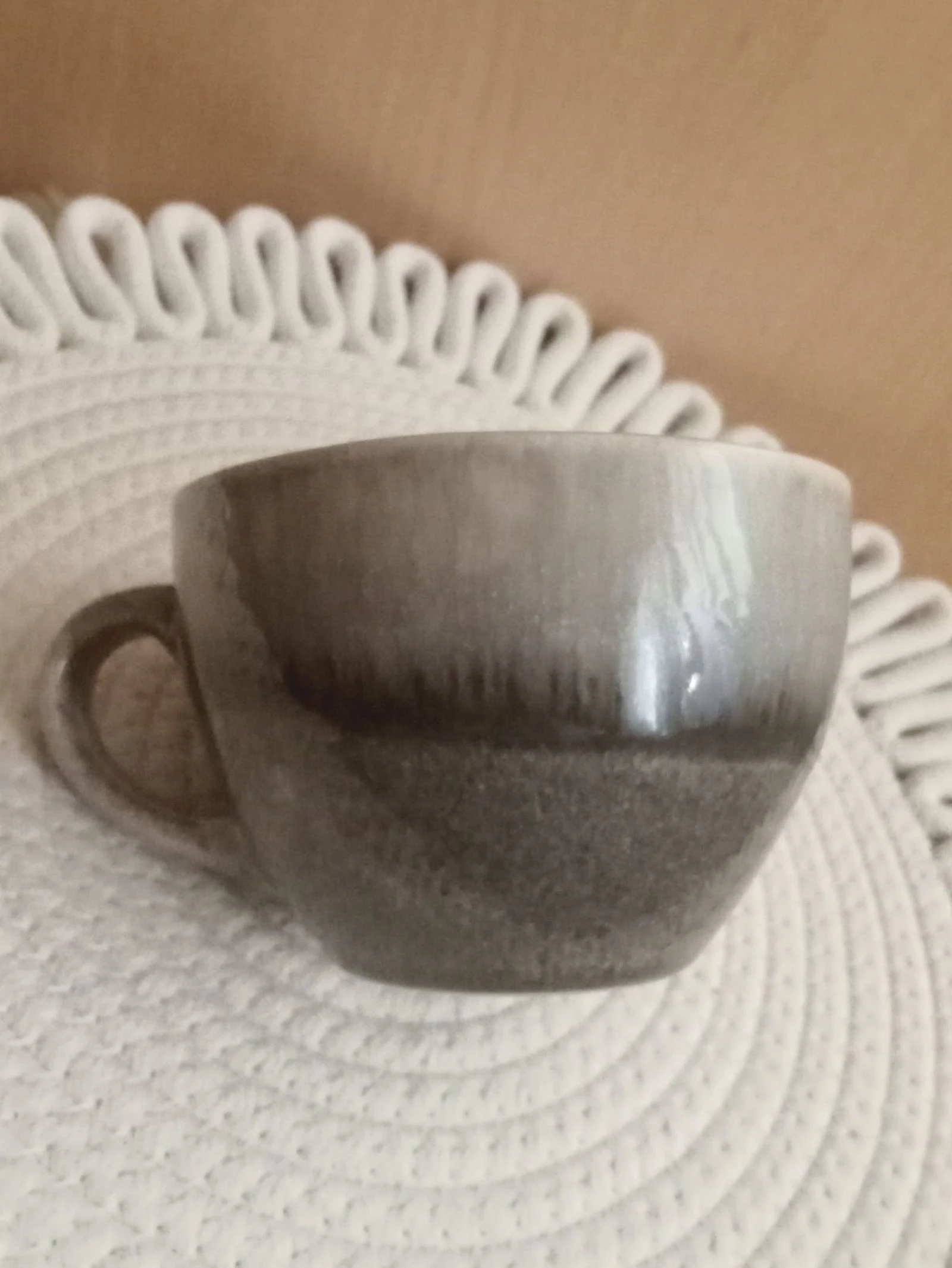 Taza cinza Santa Clara nova com etiquetas de cerâmica – photo 2